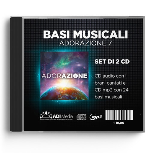 ADORAZIONE 7CD AUDIO + CD MP3 CON 24 BASI MUSICALI