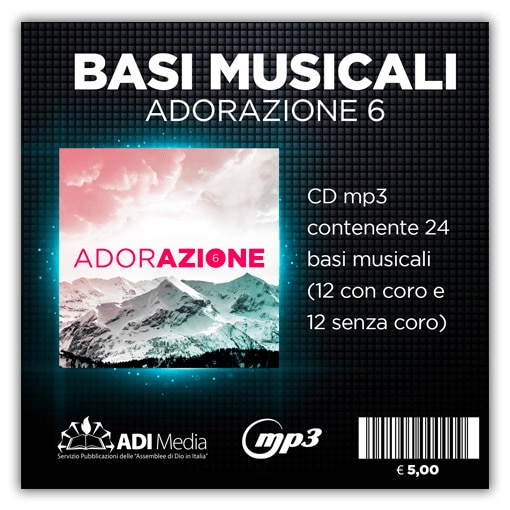 ADORAZIONE 6 CD MP3 CON 24 BASI MUSICALI