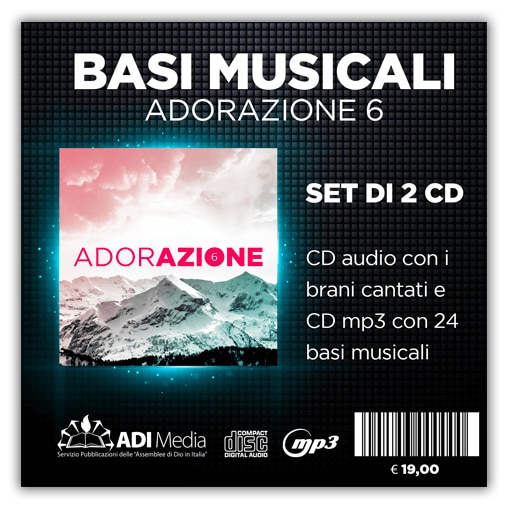 ADORAZIONE 6 CD AUDIO + CD MP3 CON 24 BASI MUSICALI