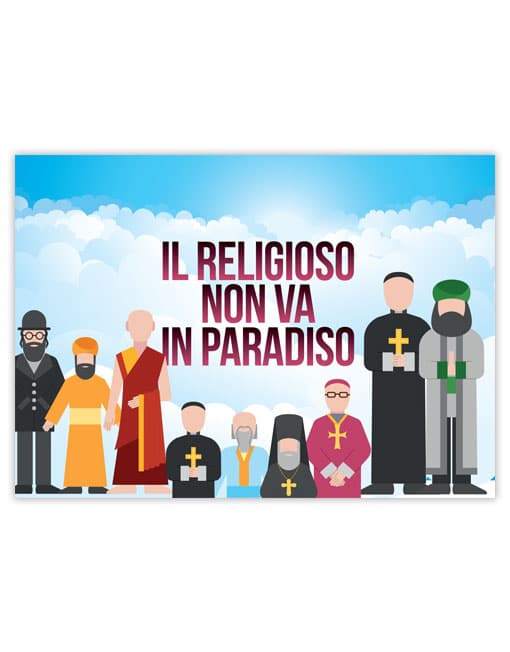 IL RELIGIOSO NON VA IN PARADISO Pieghevole (200 copie)
