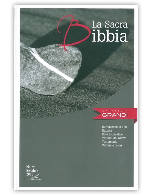 BIBBIA N.R. CARATTERI GRANDI NEW cop. rilegata illustrata cm 14x21