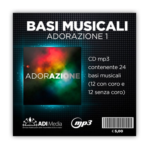 ADORAZIONE 1 - CD mp3 con 24 basi musicali