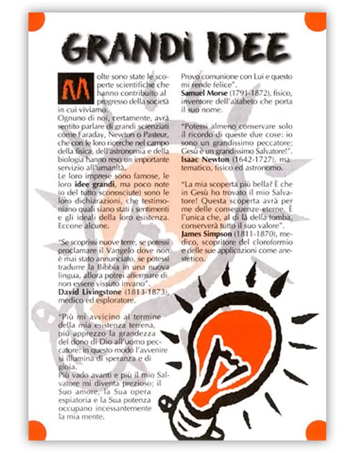 GRANDI IDEE... GRANDE VITA (500 volantini)