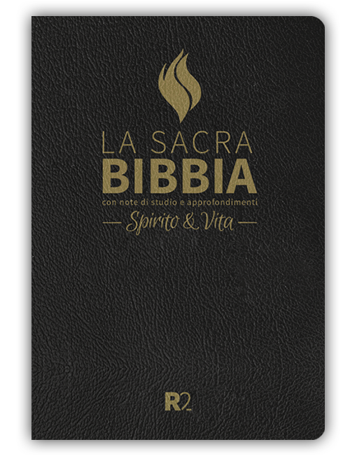 BIBBIA SPIRITO E VITA R2 - Pelle nera, taglio oro