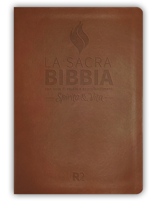 BIBBIA SPIRITO E VITA R2 - Vera pelle, marrone