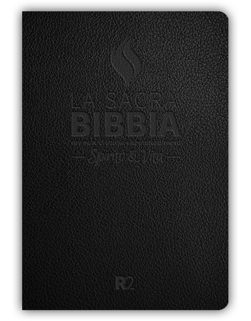 BIBBIA SPIRITO E VITA R2 - Vera pelle, nera