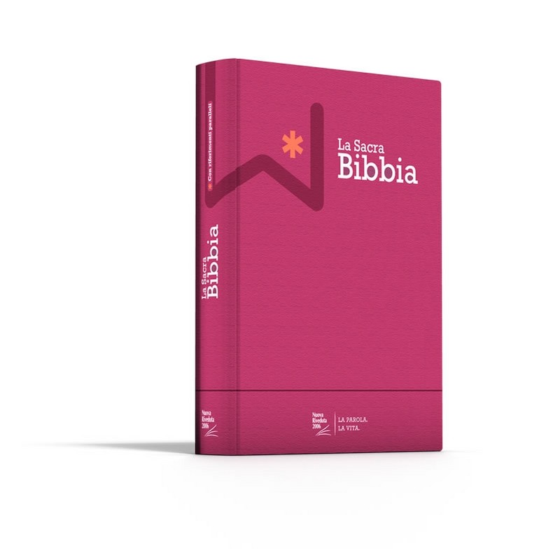 BIBBIA N.R. MEDIA RIGIDA TELA IMBOTTITA VIOLA NUOVA EDIZIONE