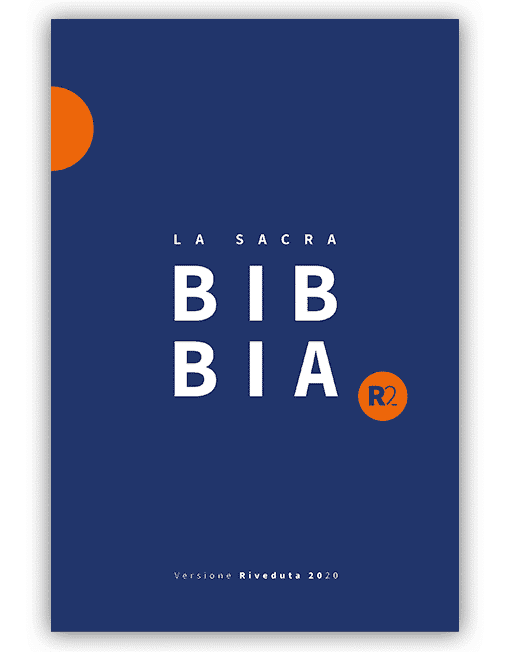 BIBBIA RIVEDUTA 2020 (R2) Media, Cartonata Rigida Blu/Arancione