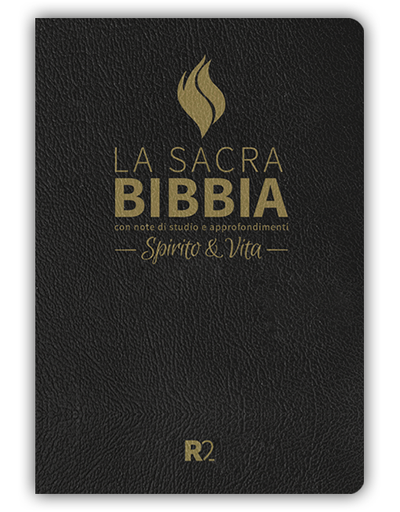 BIBBIA SPIRITO E VITA R2 - Pelle nera, taglio oro