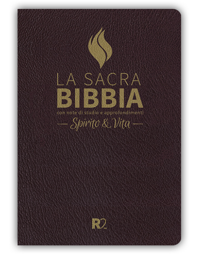 BIBBIA SPIRITO E VITA R2 - Pelle bordeaux, taglio oro